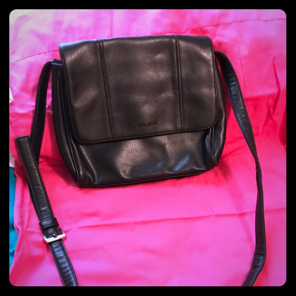 Nine West black leather